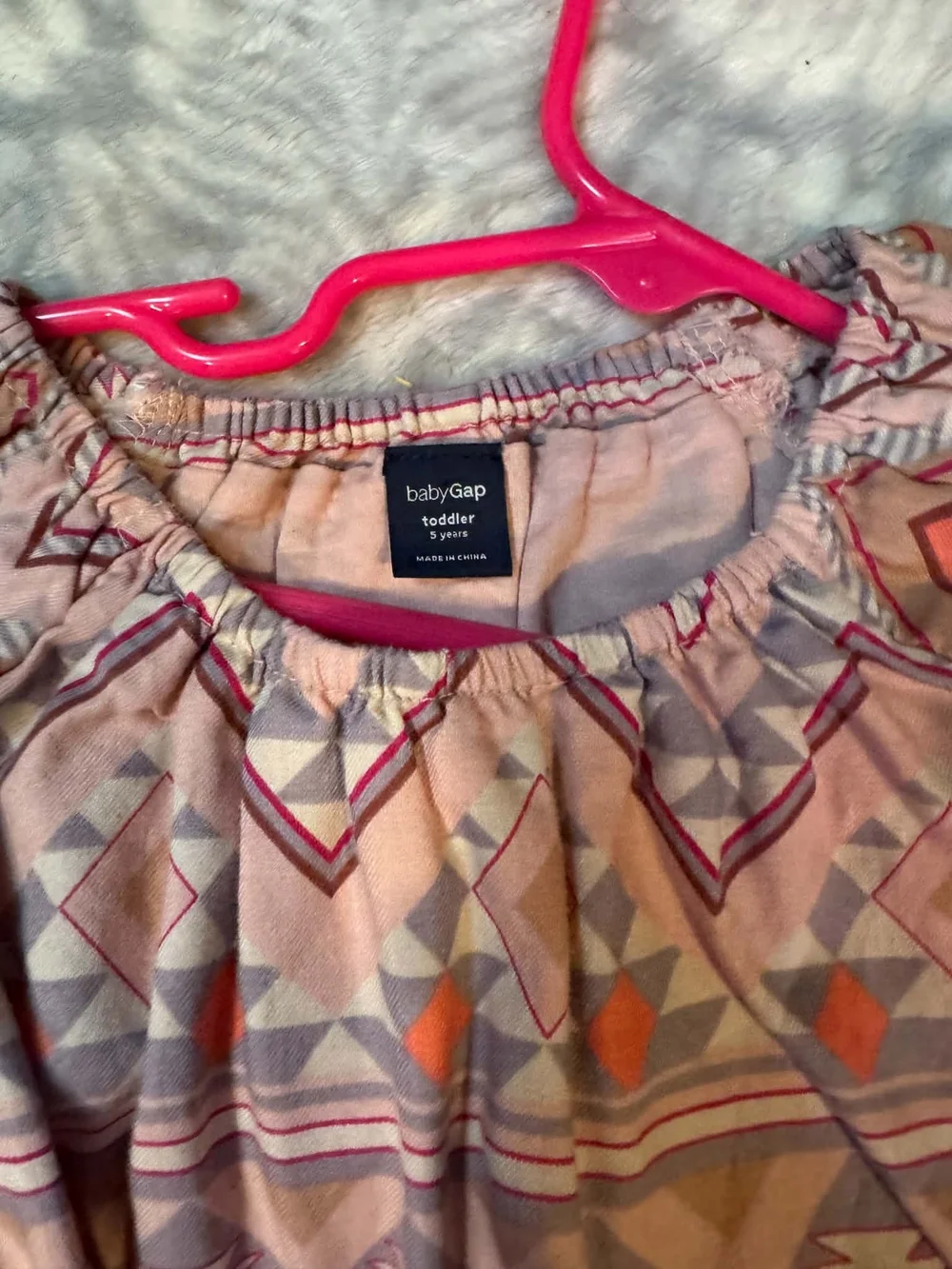 Old Navy Girls' Light Pink Short Sleeve Tee